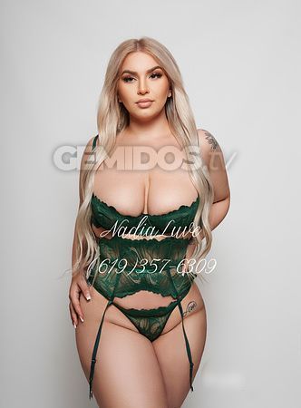 Hello Gents ❣️

Look No Further for your new ATF👑

My name is Nadia, A hot and curvy treat .. I'll make your mouth water! I'm a classy, one of a kind, Exotic Middle Eastern playmate looking to please you 😝

I’m smooth and always smelling so good  , Im passionate and sensual with a sense of style, A stunningly gorgeous face to match my curvy body . Perfectly groomed from head to toe and a talent to drive men crazy . With me you will get the attention you desire & so much more 💖

Party Friendly ❄️

*Extended dates are my favorite*
multi-hr, dinner dates and overnights get on top priority 

No Gfe
No Bare
No greek 

DO NOT ASK!

(619)357-6309

sc- seductivenadia
IG- _nadialuve
